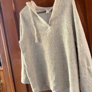 Ivory with black specks comfy sweatshirt